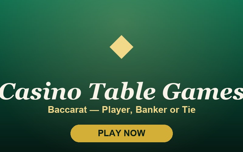 Casino Table Games banner